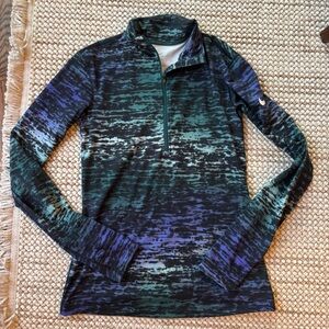 Nike Green Blue and Black Dri-FIT Pullover